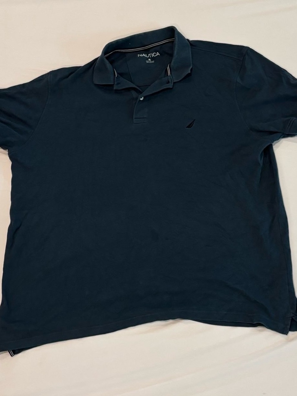 Nautica Men's Dark Navy Polo with Sail Logo